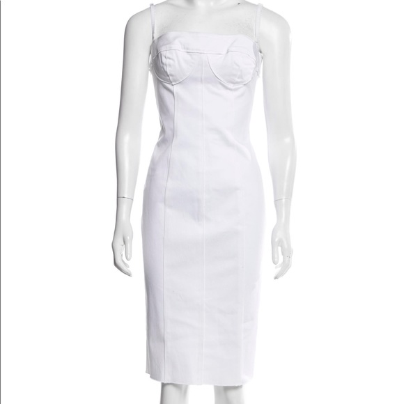 Dolce and Gabbana square neck midi length dress NWT - Picture 1 of 8